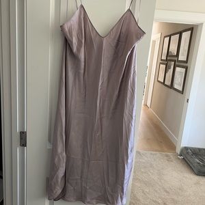 Banana Republic Silky Slip Dress XL in Lilac